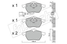 Sada brzdových destiček, kotoučová brzda fri.tech. 188.4