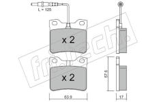 Sada brzdových destiček, kotoučová brzda fri.tech. 199.0