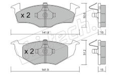 Sada brzdových destiček, kotoučová brzda fri.tech. 215.2