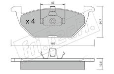 Sada brzdových destiček, kotoučová brzda fri.tech. 220.0