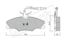 Sada brzdových destiček, kotoučová brzda fri.tech. 222.0
