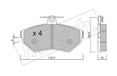 Sada brzdových destiček, kotoučová brzda fri.tech. 224.1