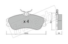 Sada brzdových destiček, kotoučová brzda fri.tech. 226.1