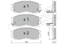 Sada brzdových destiček, kotoučová brzda fri.tech. 233.0