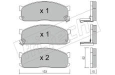 Sada brzdových destiček, kotoučová brzda fri.tech. 241.1