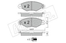 Sada brzdových destiček, kotoučová brzda fri.tech. 262.0