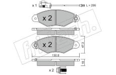 Sada brzdových destiček, kotoučová brzda fri.tech. 262.2