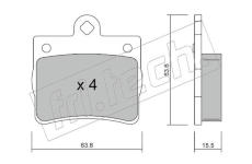 Sada brzdových destiček, kotoučová brzda fri.tech. 264.0