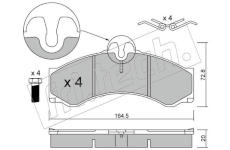 Sada brzdových destiček, kotoučová brzda fri.tech. 271.0