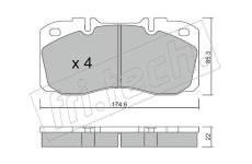 Sada brzdových destiček, kotoučová brzda fri.tech. 277.0