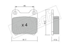 Sada brzdových destiček, kotoučová brzda fri.tech. 284.1
