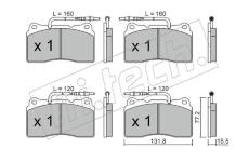 Sada brzdových destiček, kotoučová brzda fri.tech. 297.3