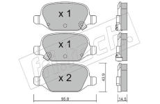 Sada brzdových destiček, kotoučová brzda fri.tech. 333.5