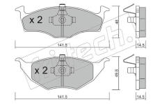 Sada brzdových destiček, kotoučová brzda fri.tech. 354.0