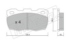Sada brzdových destiček, kotoučová brzda fri.tech. 361.0