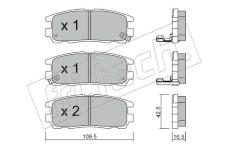 Sada brzdových destiček, kotoučová brzda fri.tech. 367.0
