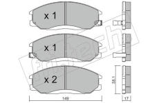 Sada brzdových destiček, kotoučová brzda fri.tech. 373.0