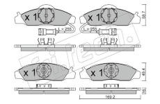 Sada brzdových destiček, kotoučová brzda fri.tech. 377.0
