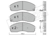 Sada brzdových destiček, kotoučová brzda fri.tech. 383.0