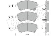 Sada brzdových destiček, kotoučová brzda fri.tech. 462.0