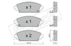 Sada brzdových destiček, kotoučová brzda fri.tech. 479.0