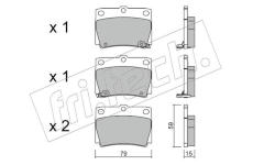 Sada brzdových destiček, kotoučová brzda fri.tech. 500.0