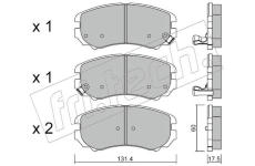 Sada brzdových destiček, kotoučová brzda fri.tech. 519.0