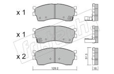 Sada brzdových destiček, kotoučová brzda fri.tech. 528.0
