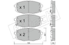 Sada brzdových destiček, kotoučová brzda fri.tech. 529.1