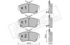 Sada brzdových destiček, kotoučová brzda fri.tech. 537.0