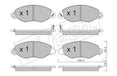 Sada brzdových destiček, kotoučová brzda fri.tech. 552.0