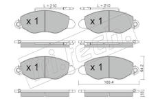 Sada brzdových destiček, kotoučová brzda fri.tech. 552.1