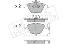 Sada brzdových destiček, kotoučová brzda fri.tech. 574.6
