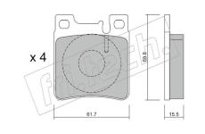 Sada brzdových destiček, kotoučová brzda fri.tech. 583.0