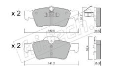 Sada brzdových destiček, kotoučová brzda fri.tech. 584.1