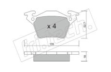 Sada brzdových destiček, kotoučová brzda fri.tech. 590.0