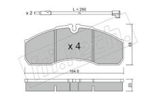 Sada brzdových destiček, kotoučová brzda fri.tech. 594.3W