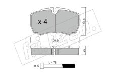 Sada brzdových destiček, kotoučová brzda fri.tech. 620.0