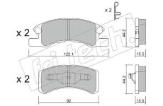 Sada brzdových destiček, kotoučová brzda fri.tech. 621.0