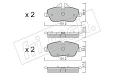 Sada brzdových destiček, kotoučová brzda fri.tech. 680.0