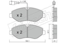 Sada brzdových destiček, kotoučová brzda fri.tech. 687.4