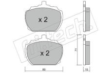 Sada brzdových destiček, kotoučová brzda fri.tech. 694.0