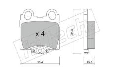 Sada brzdových destiček, kotoučová brzda fri.tech. 774.0