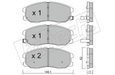 Sada brzdových destiček, kotoučová brzda fri.tech. 794.0