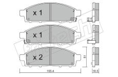 Sada brzdových destiček, kotoučová brzda fri.tech. 807.0