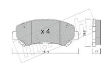 Sada brzdových destiček, kotoučová brzda fri.tech. 808.0