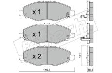 Sada brzdových destiček, kotoučová brzda fri.tech. 814.0
