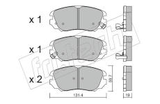 Sada brzdových destiček, kotoučová brzda fri.tech. 858.0