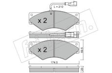 Sada brzdových destiček, kotoučová brzda fri.tech. 866.1