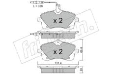 Sada brzdových destiček, kotoučová brzda fri.tech. 870.0